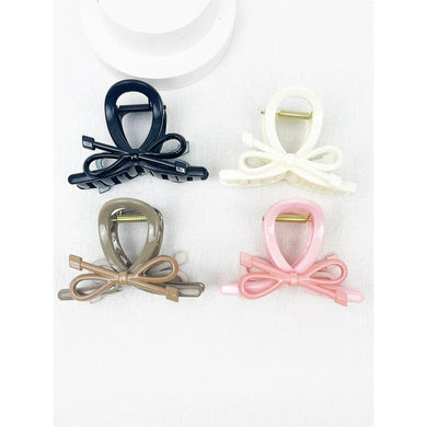 Medium Knotted Bow Claw Clip