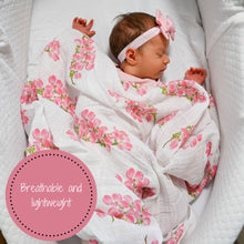 Load image into Gallery viewer, Dogwoods In Bloom Baby Swaddle Blanket