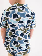 Load image into Gallery viewer, Boys Fish Camo Catch Knit Short Sleeve Performance Polo