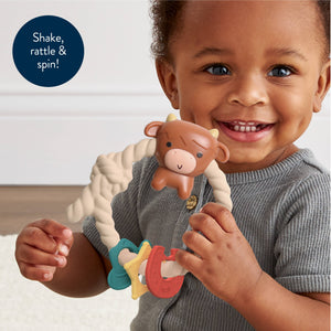 Highland Silicone Teether Rattles