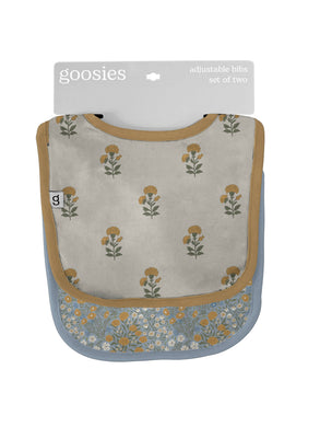 Marigold Block Print - Bib Set