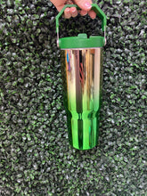 Load image into Gallery viewer, Flip Straw Tumbler- Emerald Champagne