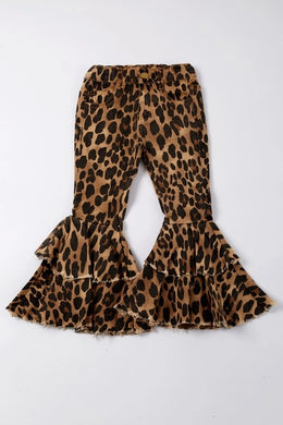 Cheetah Denim Flares