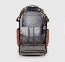 Load image into Gallery viewer, Coffee &amp; Cream Boss Plus Diaper Bag Backpack