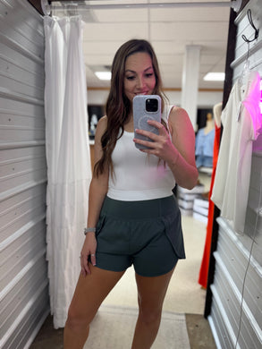 No Waisted Time Shorts- Ash Jade