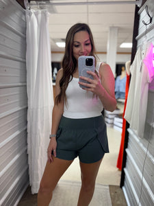 No Waisted Time Shorts- Ash Jade