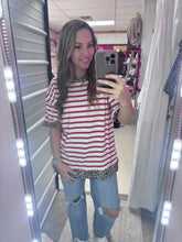 Load image into Gallery viewer, Stripe Contrast Top- PLUS