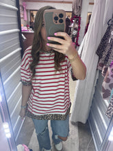 Load image into Gallery viewer, Stripe Contrast Top- PLUS