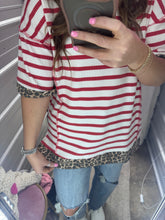 Load image into Gallery viewer, Stripe Contrast Top- PLUS