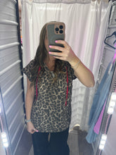 Load image into Gallery viewer, Split Neck Drawstring Top PLUS