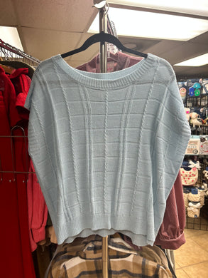 Esme Sweater Vest- Denim Blue