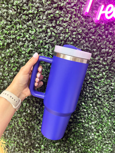 40oz Stainless Steel Tumbler- Purple