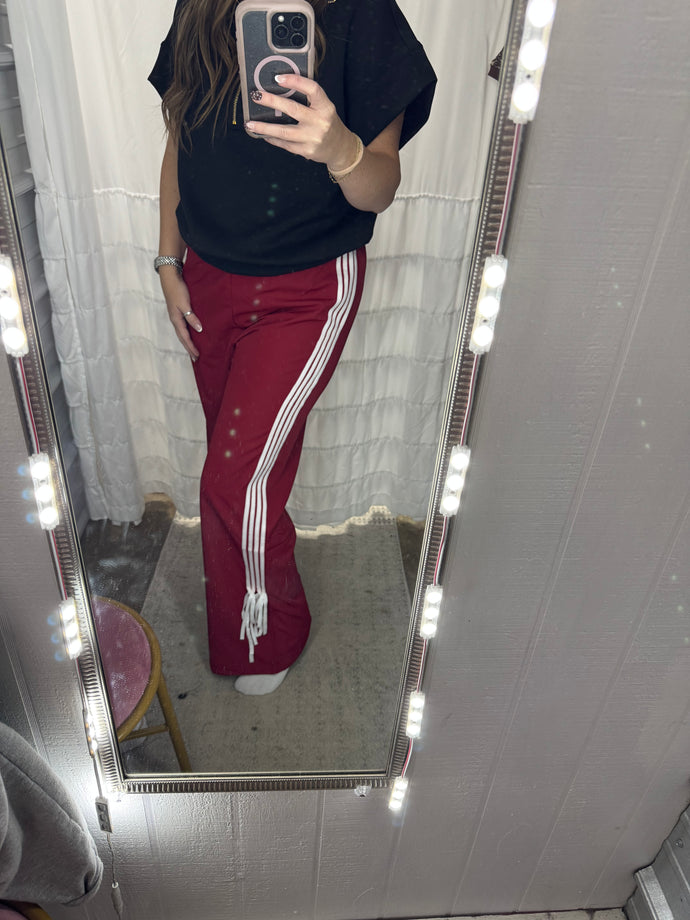 Side Ribbon Striped Pants