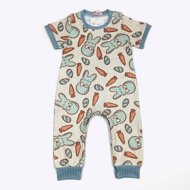 Bunny Blue Romper Easter
