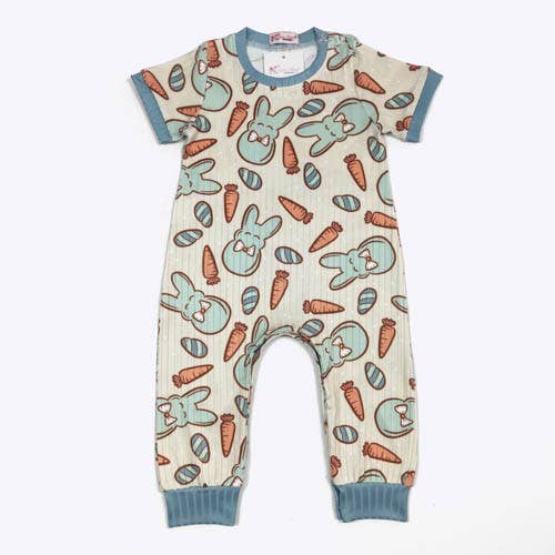 Bunny Blue Romper Easter