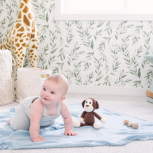 Load image into Gallery viewer, Cotton Muslin Swaddle Blanket - Sky Blue