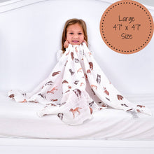 Load image into Gallery viewer, Adorable Dog Print Baby Swaddle Blanket