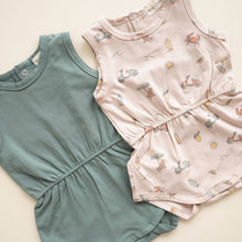 Load image into Gallery viewer, Organic Cotton Playsuit – Basil Green