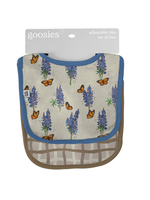 Bluebonnets Bib Set of 2