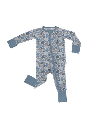 Watercolor Camo - Convertible Zip Pajamas