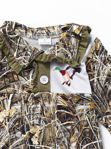 Kids Girls Duck Zipper Hunting Pullover