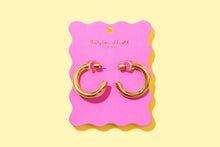 Load image into Gallery viewer, Terry Gold Hoop Earrings Medium