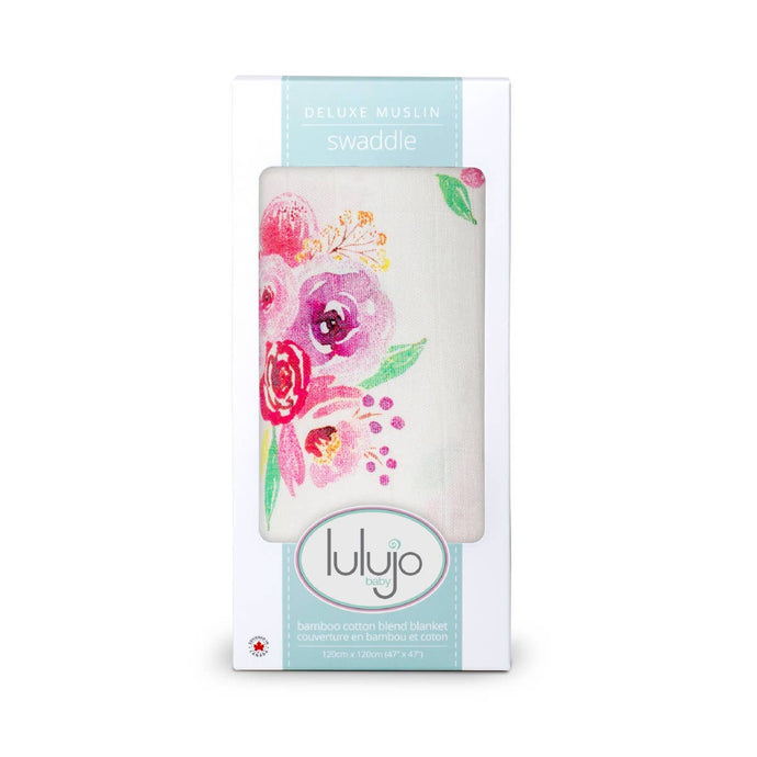 Deluxe Bamboo Swaddle - Posies