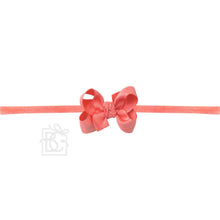 Load image into Gallery viewer, 1/4&quot; NYLON PANTYHOSE HEADBAND W/SIGNATURE GROSGRAIN BOW