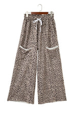 Load image into Gallery viewer, Leopard Print Wide Leg Pants