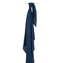 Load image into Gallery viewer, Deluxe Bamboo Swaddle - Navy