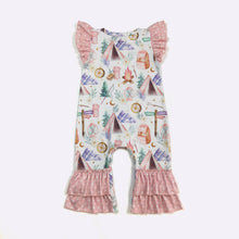 Load image into Gallery viewer, Camping Baby Romper