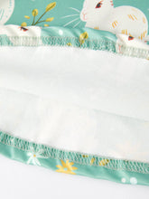 Load image into Gallery viewer, Easter Bunny Green Flying Sleeves Girls Dress