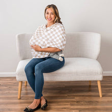 Load image into Gallery viewer, Taupe Checkerboard Mom Boss™ 4-in-1 multi-use cover