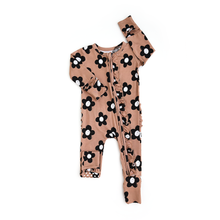 Load image into Gallery viewer, Coco RUFFLE ZIP Bamboo One Piece Flowers Baby Clothing