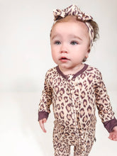 Load image into Gallery viewer, Classic Leopard  - LS Convertible Zip PJs