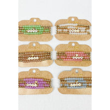 Load image into Gallery viewer, Mama Beaded Bracelet Stack