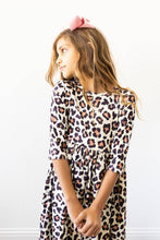 Load image into Gallery viewer, Wild One 3/4 Sleeve Pocket Twirl Dress