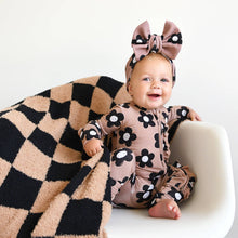 Load image into Gallery viewer, Coco RUFFLE ZIP Bamboo One Piece Flowers Baby Clothing