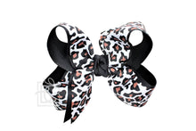 Load image into Gallery viewer, LAYERED LEOPARD BOW ON CLIP