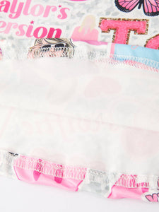 TS Twirly  Print Girls Milk Silk Dress