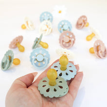 Load image into Gallery viewer, Natural Latex Pacifiers - Size(0-6M) Sage &amp; Dusty Blue