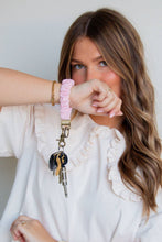 Load image into Gallery viewer, Dainty Pink Textured Keychain