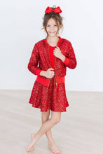 Load image into Gallery viewer, Red Sequin Twirl Skort
