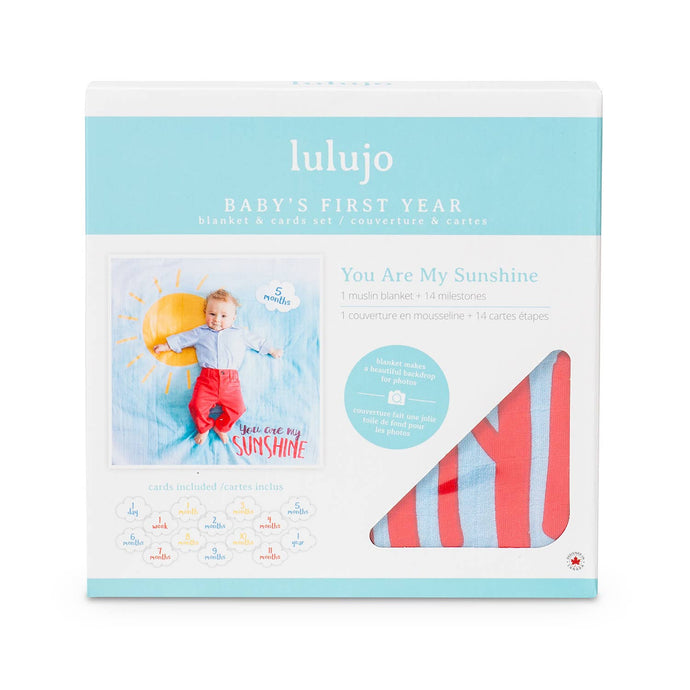 Baby's 1st Year Swaddle & Milestone Cards - Sunshine