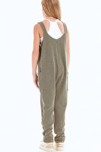 Load image into Gallery viewer, Embossed Rib Sleeveless Jumpsuit /Overall /Onesie