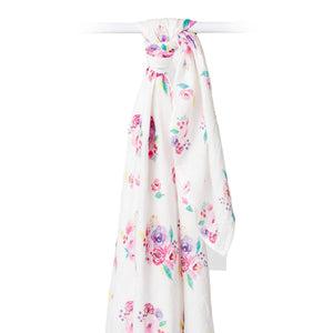 Deluxe Bamboo Swaddle - Posies