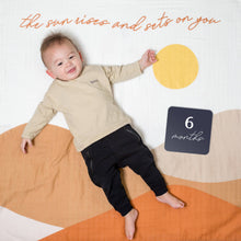 Load image into Gallery viewer, Baby&#39;s 1st Year Swaddle &amp; Milestone Cards - Sunrise