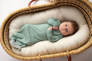 Arrow Print Knotted Newborn Baby Gown Pajamas