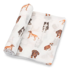 Load image into Gallery viewer, Adorable Dog Print Baby Swaddle Blanket