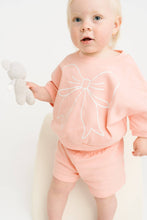 Load image into Gallery viewer, Pastel Pink Bow Shorts Set